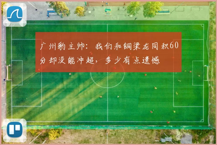 广州豹主帅：我们和铜梁龙同积60分却没能冲超，多少有点遗憾
